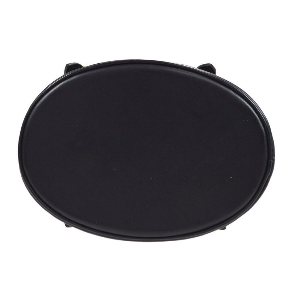 LOUIS VUITTON LITTLE BUCKET HAND BAG BLACK MONOGRAM SATIN - Picture 3 of 15